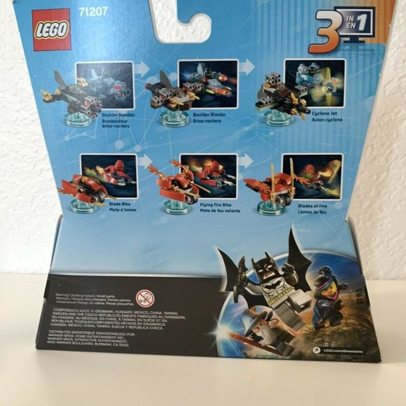 Lego NINJAGO Dimensions team pack 71207 cole kai boulder bomber blade bike NWT - Picture 3 of 4